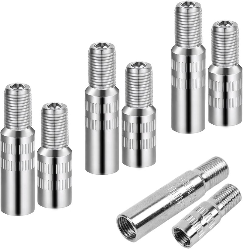 Framad 8PCS Tire Valve Stem Extension with Two Sizes: 39mm and 25mm, Brass Tire Valve Extender for Car Motorcycle Truck - Image 1